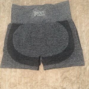 PINK Victoria's Secret Gray Seamless High-Waist Bike Shorts